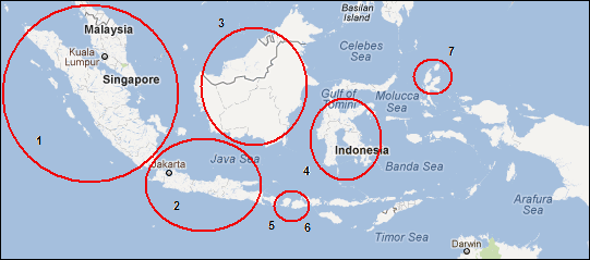 Islam in Indonesia, Islands with Muslim majority Population Indonesia Investments